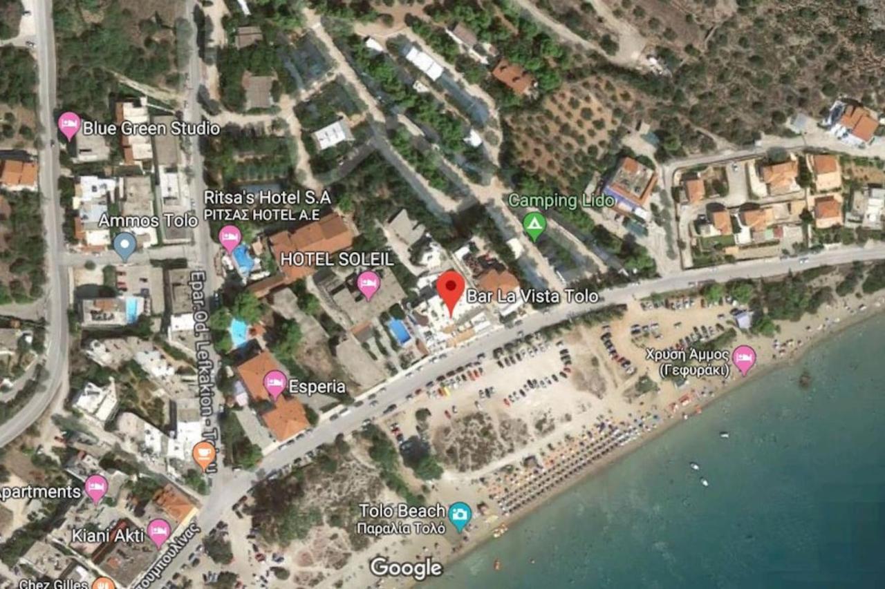 Mediterranean Sandy Beach Apartment Toló Kültér fotó